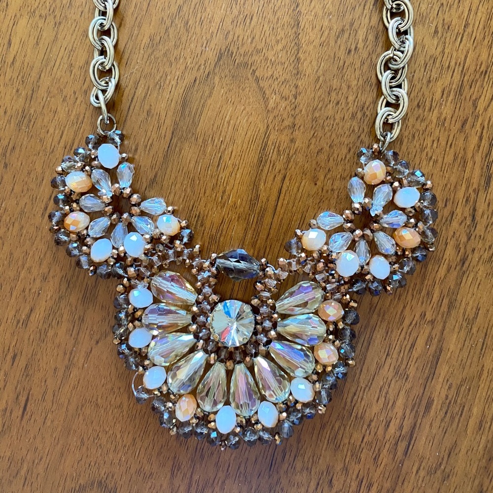 Jewelled statement necklace